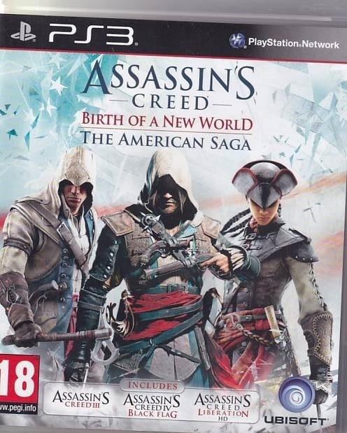 Assassins Creed Birth of a New World the American Saga - Without Manual - PS3 (B Grade) (Used) (eng)